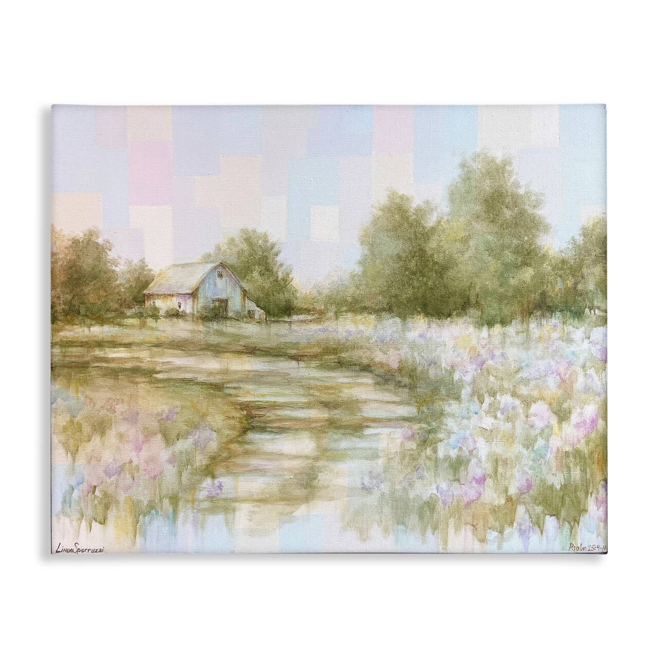 Stupell Industries Fields of Splendor Barn Canvas By Linda Sperruzzi